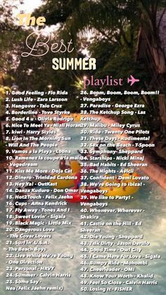 Malibu Miley Cyrus, Party Music Playlist, Taio Cruz, Summer Songs Playlist, George Ezra, Party Playlist, Summer Playlist, Summer Songs, Press Play