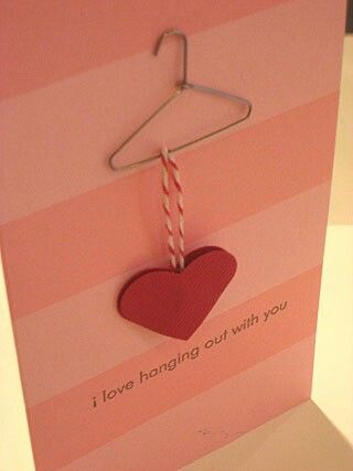 I love to hang out with you Valentines Day Cards Handmade, Valentine's Day Diy, Valentine Day Crafts, E Card, Valentine Crafts, Creative Cards, Love Cards, Valentines Diy, Valentine Day Cards