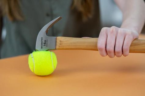 Tennis ball lost its bounce? Don't toss it just yet! We're serving up 14 winning ideas for giving your tennis balls new life. What's not to love about that? Diy Dryer Sheets, Reusable Products, Store Hacks, Dollar Store Hacks, Eye Gift, Wooden Ladder, Repurposed Items, Handy Dandy, Tennis Balls