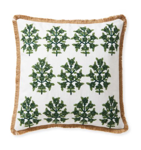 Blue And Green Living Room, Ashley Brooke Designs, Rainbow Pillow, Pillow Embroidery, Ashley Brooke, Tropical Home Decor, Serena And Lily, Green Home Decor, Indian Block Print