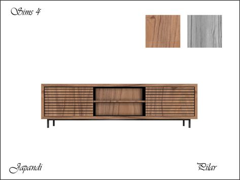 Pilar's TV cabinet Tv Table, Sims 4 Cc Furniture, Table Tv, Tv Furniture, Sims Community, Electronic Art, The Sims4, Tv Cabinet, Custom Content