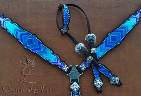 Western Tack Sets, Western Riding Tack, Barrel Racing Tack Sets, Blue Horse Tack, Barrel Racing Tack Rodeo, Breastcollars Barrel Racing, Bling Horse Tack, Blue Horse Tack Western, Bling Tack