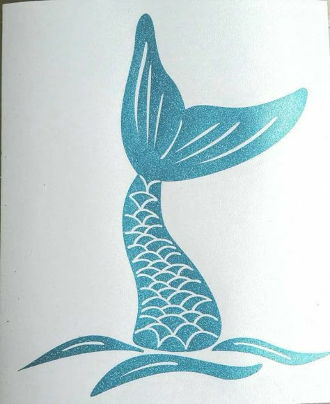 Mermaid Template, Mermaid Tail Drawing, Diy Girls Bedroom, Mermaid Svg, Whale Logo, Mermaid Painting, Yeti Decals, Mermaid Drawings, Mermaid Tattoos