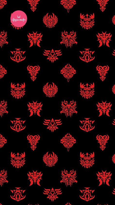 FFXIV ascian glyph black and red pattern based on the ascian masks from Final Fantasy XIV. Final Fantasy Xiv Wallpaper, Black And Red Pattern, Final Fantasy Xiv, Red Pattern, Glyphs, Gamer Girl, Final Fantasy, Phone Wallpaper, Black And Red