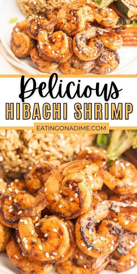 Habatchi Recipe, Hibachi Shrimp Recipe, Hibachi Shrimp, Hibachi Vegetables, Hibachi Fried Rice, Outdoor Griddle Recipes, Hibachi Recipes, Shrimp Fried Rice Recipe, Shrimp And Rice Recipes