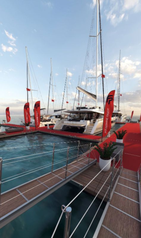 Sailing catamaran New 41 - Fountaine Pajot Fountaine Pajot, Catamaran Yacht, Side Deck, Fresh Water Tank, Genoa, Elba, Catamaran, Design Luxury, Water Tank