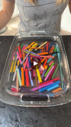 Kids will love this easy and fun hack! | Kids will love this easy and fun hack!

Lauren melts crayons and places them into molds to make giant crayons. | By Allie and FriendsFacebook Pumpkin Crayon Melting Diy, Melted Crayons In Molds, Melt Crayons In Molds, How To Melt Crayons Into Molds, Crayon Molds Diy, Diy Crayons Melting, Melted Crayon Molds, Pumpkin Crayon, Melted Crayon Crafts