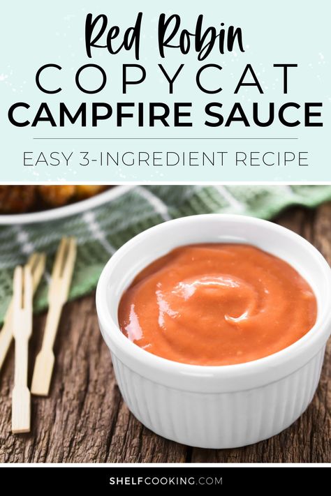 If you've ever eaten at Red Robin, then you KNOW that their campfire sauce is dreamy and delicious! It's zesty, creamy, and so utterly crave-worthy. Today, we're showing you how to make it and sharing some clever, tasty ways to use that sauce. Red Robin Campfire Sauce, Campfire Sauce, Diy Campfire, Cheese Dip Crock Pot, Buffalo Cauliflower Recipes, Zesty Chicken, How To Make Red, Zesty Sauce, Fruit Salad Easy