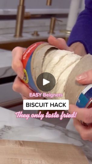 Easy Biscuit, Dessert Hacks, Canned Biscuits, Biscuits Easy, Beignets, Baking Tips, Bread Recipes, Mardi Gras, Baking Recipes