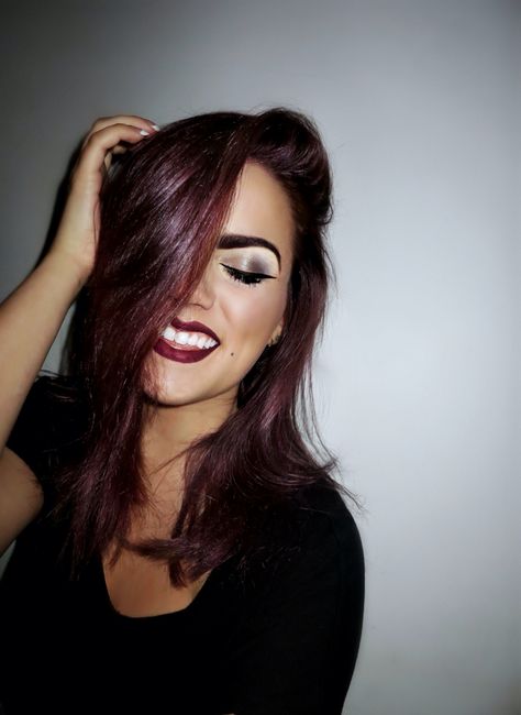 Aubergine Hair Color Aubergine Hair, Aubergine Hair Color, Popular Images, Jennifer Aniston Hair, Wine Hair, Colored Hair Extensions, Hair Color Burgundy, Ombre Hair Color, Red Hair Color