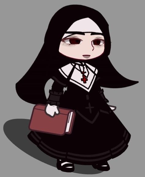 Gacha Club Nun Outfit, Nun Gacha Club, Gacha Nurse Outfits, Oc Tips, Gacha Stickers, Gacha Pose, Priest Outfit, Gacha Inspiration, Nun Outfit