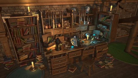 ArtStation - Fantasy Workshop Artificer Workshop Dnd, Steampunk Workshop Concept Art, Artificer Workshop, Fantasy Workshop, Workshop Aesthetic, Steampunk Workshop, Lighting And Shading, Alice Anime, Equestrian Shop