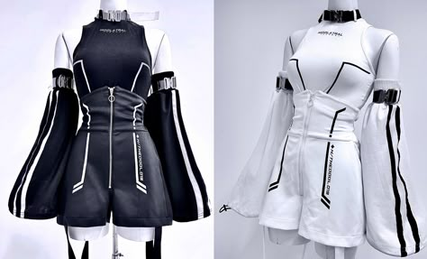 Techcore Outfit, Cyberpunk Outfit Aesthetic, Cyberpunk Outfit Women, Cyberpunk Clothes, Cyberpunk Fashion, Kawaii Fashion Outfits, Futuristic Fashion, Mode Inspo, Kawaii Clothes