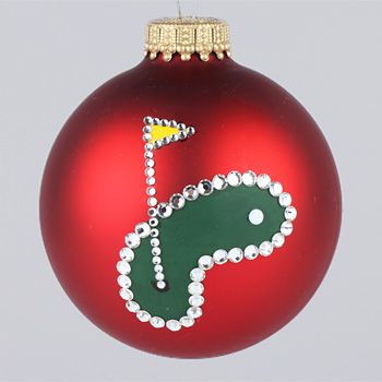 Guvon Hotels & Spas thinks we should get some of these for The Fairway Hotel & Golf Resort's Christmas tree <3 Golf Ornament #fabulous Golf Ball Ornaments, Golf Ornaments, Golf Favors, Golf Christmas Tree, Golf Crafts, Golf Birthday Gifts, Golf Christmas, Golf Ball Crafts, Golf Christmas Gifts