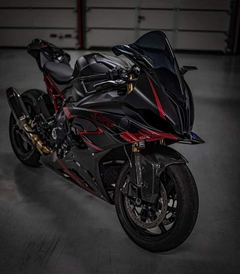 Black And Red Motorcycle, Custom Sport Bikes Motorcycles, Ninja Bike, Pink Motorcycle, Female Motorcycle Riders, Best Motorbike, Motocross Love, Motorcross Bike, Red Bike