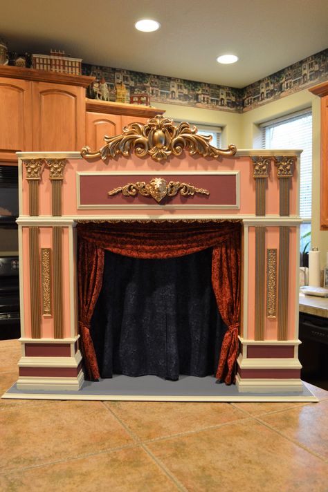 https://flic.kr/p/JfnaiX | 1/6 scale Theater Stage project. | Done...... Puppet Show Stage, Puppet Stage, Blue Marble Wallpaper, Stage Theater, Theater Stage, Theatre Props, Vintage Theatre, Toy Theatre, Set Design Theatre