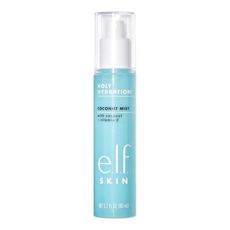 Enriched with coconut water, it offers a burst of hydration, leaving your complexion revitalized. Experience the essence of the tropics with each spritz, and indulge in a moment of pure, dewy indulgence. Make Holy Hydration! a staple for an instant boost and a touch of paradise in your daily beauty ritual. #elfCosmetics #HydrationEssentials #SkincareIndulgence" Elf Skincare, Hydrating Facial Mist, E.l.f. Cosmetics, Hydrating Facial, Tropical Scent, Hydrating Mist, Cocos Nucifera, Cosmetics Ingredients, Elf Cosmetics