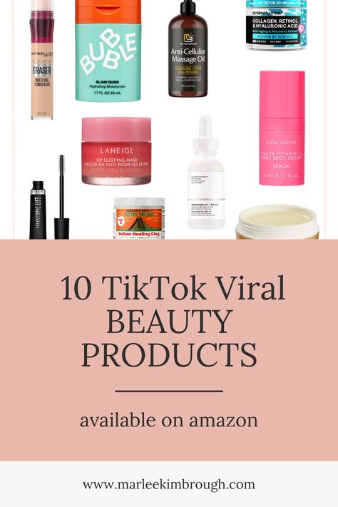 Unearth the secret to stunning beauty with these Top 10 TikTok Viral Beauty Products available on Amazon From flawless makeup to innovative skincare, redefine your beauty routine with these must-haves. Prepare to be amazed, inspired, and feel empowered by these game-changing products. Start your beauty revolution, right here, right now! Tiktok Viral Skincare Products, Trending Face Products, Best Cvs Beauty Products, Best Beauty Products On Amazon, Best Makeup Products Tiktok, Best Amazon Skincare Products, Must Have Beauty Items, Popular Beauty Products, Trending Beauty Products