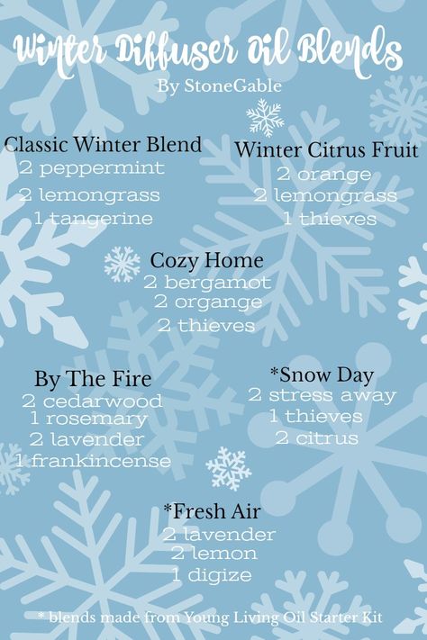 Winter Diffuser Blends, Helichrysum Essential Oil, Essential Oil Diffuser Blends Recipes, Young Living Essential Oils Recipes, Essential Oil Diffuser Recipes, Oil Diffuser Recipes, Cedarwood Oil, Essential Oil Mixes, Essential Oil Blends Recipes