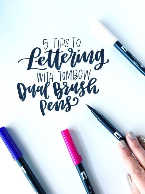 Tombow Dual Brush Pen Lettering, Brush Lettering Tutorial, Tombow Lettering, Tombow Pens, Lettering For Beginners, Pen Lettering, Tombow Brush Pen, December Quotes, Hand Lettering For Beginners