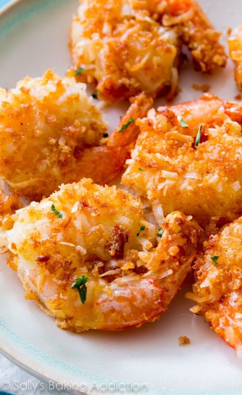 Fried Coconut Shrimp Recipe, Healthy Coconut Shrimp, Coconut Shrimp Recipe, Baked Coconut Shrimp, Pecan Crusted Chicken, Baked Shrimp Recipes, Coconut Shrimp Recipes, Cooked Shrimp, Shrimp Dishes