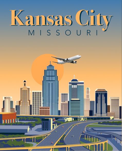 Kansas City Aesthetic, Kansas City Missouri Aesthetic, Kansas City Skyline Art, Kansas City Poster, Kansas City Ks, Max’s Kansas City, Kansas City Skyline, Kansas City Art, Kansas City Missouri