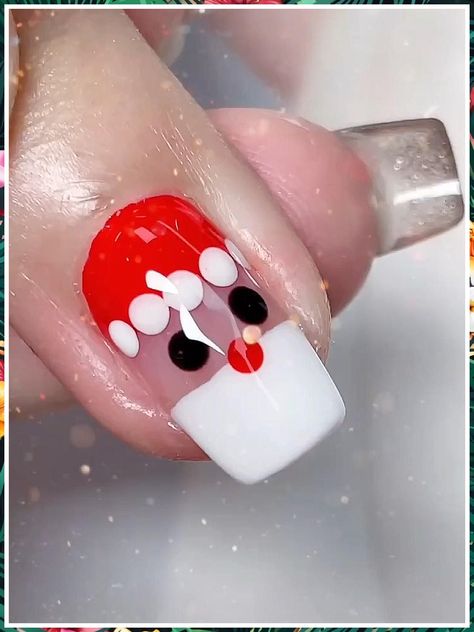 Christmas Nail Art - Visit to get the best ideas. Christmas Nails Simple, Xmas Nail Art, Christmas Gel Nails, Christmas Nails Easy, Nails Homecoming, Homecoming Nails Acrylic, Nail Art Designs Diy, Christmas Nail Art Designs, Pretty Nail Art Designs