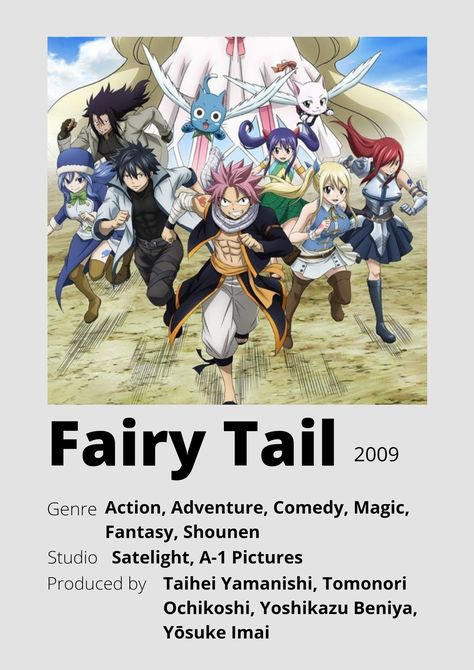 Fairy Tail Poster, Anime Minimalist Poster, Poster Information, New Disney Movies, Photo Polaroid, Anime Fairy Tail, Anime Suggestions, Fairy Tale Anime, Poster Anime