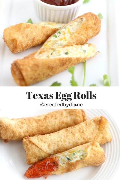 Texas Roadhouse Eggrolls, Chicken And Cream Cheese Egg Rolls, Road House Texas Egg Rolls, Texas Egg Rolls Roadhouse, Stuffed Eggroll Recipes, Ideas For Egg Roll Wrappers, Lasagna Egg Rolls, Texas Egg Rolls, Cream Cheese Egg Rolls