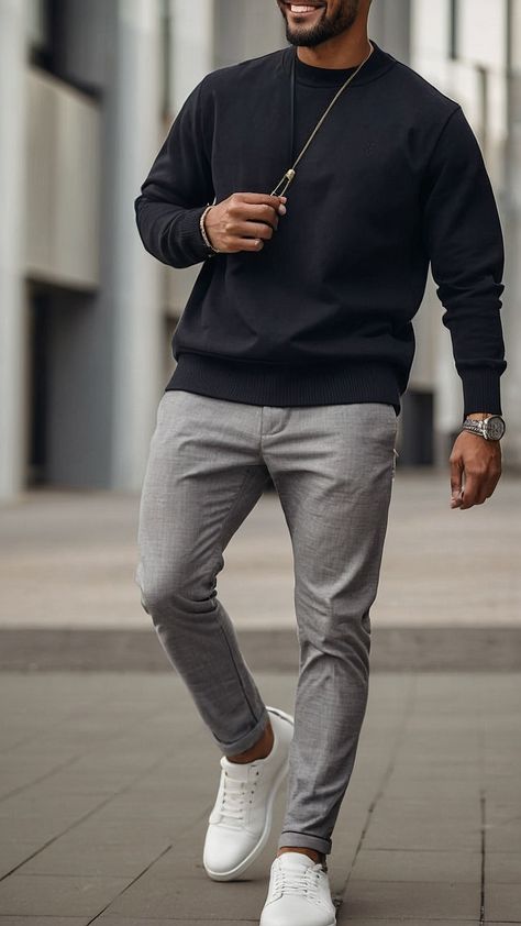 Winter Smart Outfit, Men’s Nice Casual Outfit, Mens Office Wear Work Outfits Smart Casual, Men Business Casual Outfits Work Attire, Men’s Clothing Styles, Men Fashion 2024, Date Night Men Outfit, Comfy Mens Outfits, Winter Wear Outfits