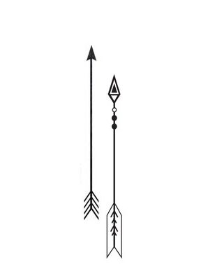 Simple Arrow Tattoo Design, Arrow Design Tattoo, Two Arrows Tattoo, Arrow Tat, Arrow Tattoo Ideas, Simple Arrow Tattoo, Arrows Tattoo, Tattoo Arrow, Geometric Arrow Tattoo