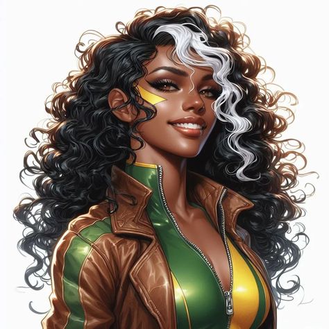 Black Female Marvel Characters, Black Female Super Heroes, Female Marvel Characters, Divergent Art, Black Superwoman, Female Warrior Tattoo, Book Women, Black Power Art, Power Art