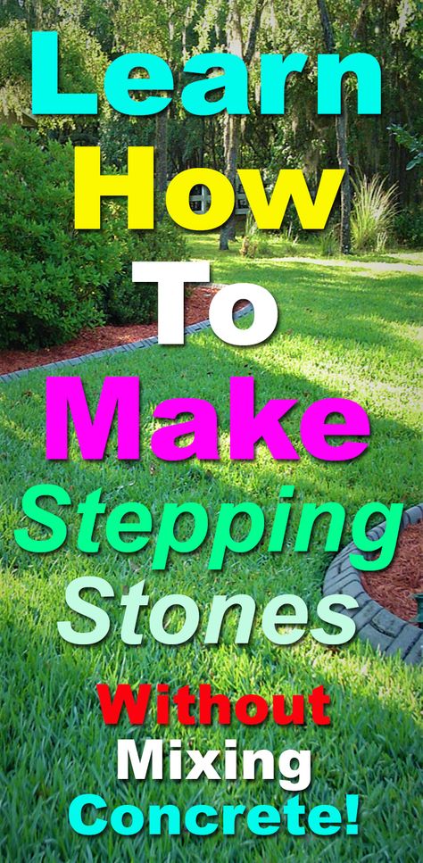 Diy Concrete Stepping Stones, Mixing Concrete, Walk Maker, Stone Paths, Stepping Stone Walkways, Stone Garden Paths, Stepping Stone Paths, Concrete Stepping Stones, Stepping Stones Diy