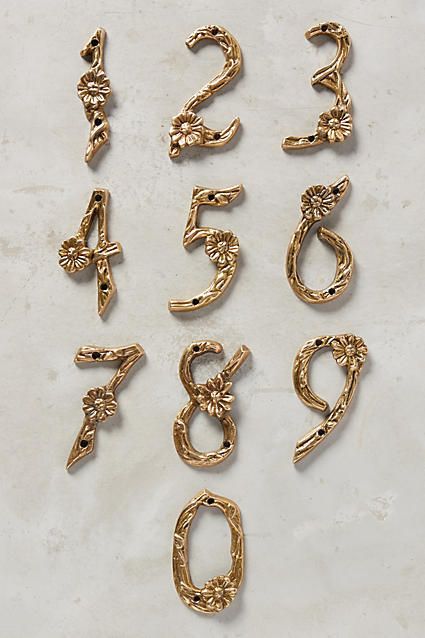 Anthropologie Flowering Branch House Number #ad #AnthroFave #AnthroRegistry Anthropologie Porche Design, Up House, House Number, Tattoo Inspo, Home Hardware, Dream House Decor, House Numbers, Cottage Homes, Dream Home Design