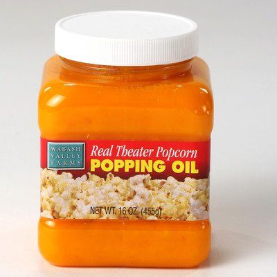 Wabash Valley Farms Popping Oil  Real Theater  16 oz -- See this great product. Vintage Popcorn Machine, Popcorn Popping, Popcorn Oil, Popcorn Toppings, Popcorn Salt, Theater Popcorn, Popcorn Cart, Vinegar Salad Dressing, Stovetop Popcorn