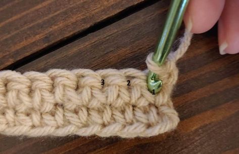 How To Add Rows In Crochet, How To Turn At End Of Crochet Row, How To Finish A Crochet Row, How To End Crochet, How To Tie Off Crochet End, Crochet Rows, How To Start Crochet, Crochet Help, Crochet Cables Pattern