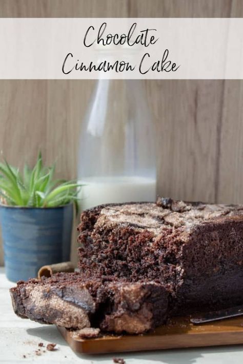 Chocolate Cinnamon Cake, Coffee Shop At Home, Chocolate Loaf, Chocolate Loaf Cake, Creaming Method, Lemon Loaf Cake, Cinnamon Cake, Flaky Crust, Chocolate Cinnamon