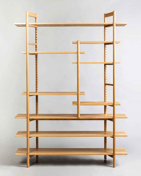 Japanese Inspired Shelving Unit - Roland Smith Furniture Japanese Shelving, Japanese Shelves, Japanese Bookshelf, Japanese Style Furniture, Japanese Furniture Design, Style Shelf, Narrow Shelves, Open Bookshelves, Artistic Furniture