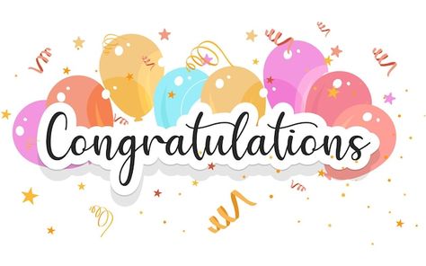 Congratulations banner template with bal... | Premium Vector #Freepik #vector #congratulations #celebration-card #congratulations-background #congratulations-card Cute Radhe Krishna Hd Wallpaper, Radhe Krishna Hd Wallpaper, Multiplication Table Printable, Congratulations Images, Elephant Clip Art, Congratulations Quotes, Graduation Printables, Silhouette Cake Topper, Congratulations Banner