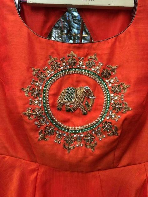 Pinterest • @KrutiChevli Simple Maggam Work Blouse, Simple Maggam Work, Blouse Designing, Blouse Design Aari Work, Blouse Maggam Work, Maggam Work Blouse, Maggam Work Designs, Pattu Saree Blouse Designs, Kids Blouse Designs