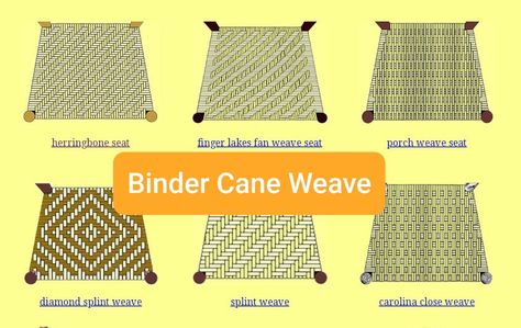 Seat Weaving Designs - TaleWeavers, Chair Caning, Rush, Wicker & Patio Furniture Restoration Chair Weaving, Chair Repair, Porch Rocker, How To Weave, Danish Chair, Types Of Weaving, Woven Chair, Weave Styles, Cane Chair