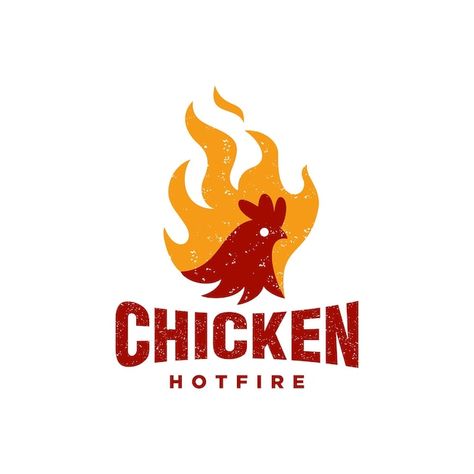 Vector chicken fire logo in rustic vinta... | Premium Vector #Freepik #vector #chicken-logo #cock-logo #rooster-logo #sauce-logo Chicken Branding Design, Chicken Wings Logo, Steakhouse Logo, Chicken Logo Design, Chicken Branding, Sauce Packaging Design, Chicken Restaurant Logos, Logo Class, Logo Sketch Design