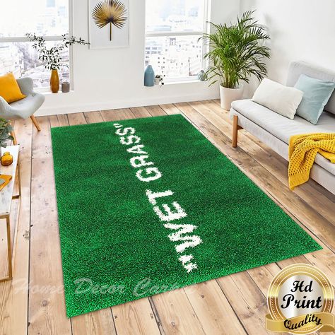 Wet Grass Rug Non Slip Soft-thick Rugs Wet Grass Wet Grass | Etsy Wet Grass Rug, Keep Off Rug, Tufting Rugs, Grass Rug, Patterned Rugs, Grass Pattern, Patterned Rug, Flower Rug, Office Carpet