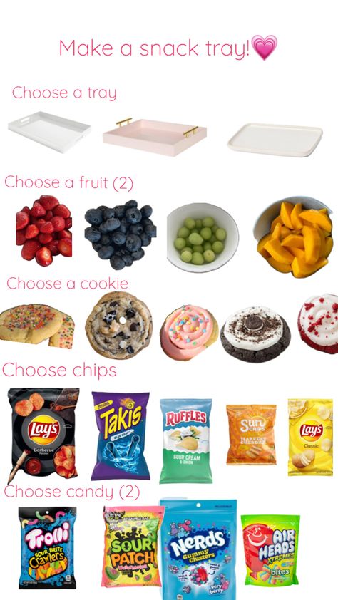 Sleepover Snack Tray, Movie Night Snacks Ideas, Sleepover Snack Ideas, Preppy Snacks, Sleepover Board, Snack Carts, Quick School Lunches, Kids Lunch Box Meals, Sleepover Snacks