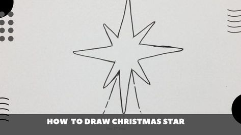 How to Draw Christmas Star Easy Draw Christmas, Drawing Lessons For Kids, Object Drawing, Drawing Simple, Old Fashioned Christmas, Fun Cute, Christmas Star, Learn How To Draw, Drawing Lessons