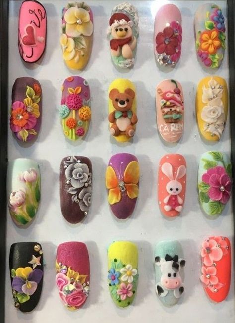 22+ Cute Easter Nails Perfect For Your Festive Mani! 3dnails Designs, 4d Acrylic Nail Art, 3dnails Design, 5d Nail Art Design, 4d Nail Art Design, 4d Nail Art, Cute Easter Nails, 3d Acrylic Nail Art, 5d Nail Art