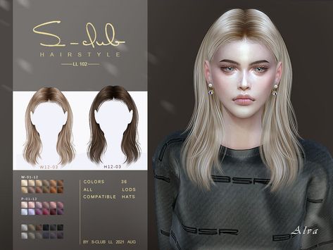 The Sims Resource - Shawl hairstyle (Gia) by S-Club Sims 4 Piercings, Sims 4 Tsr, Mod Hair, The Sims 4 Skin, Pelo Sims, Sims 4 Cc Skin, Sims 4 Cc Folder, Sims 4 Teen, Sims 4 Dresses