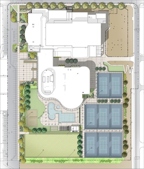 Gallery of UC Riverside Student Recreation Center Expansion / CannonDesign - 17 Uc Riverside, Masterplan Architecture, Site Plan Design, Church Design Architecture, Interior Design Classes, Swimming Pool Architecture, Interior Design Drawings, Student Center, Site Plans