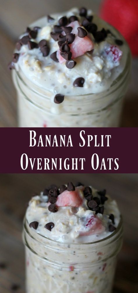 Delicious Overnight Oats, Overnight Oats Recipe Easy, Best Overnight Oats Recipe, Overnight Oatmeal Recipes, Oatmeal Banana, Easy Overnight Oats, Oat Recipes Healthy, Overnight Oats Recipe Healthy, Overnight Oats Healthy