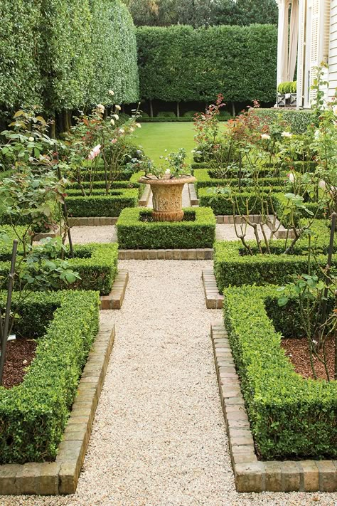 Home Grown - My New Orleans Formal Garden Design, Parterre Garden, Boxwood Garden, Rose Garden Design, New Orleans Homes, Formal Garden, Home Grown, Formal Gardens, French Garden